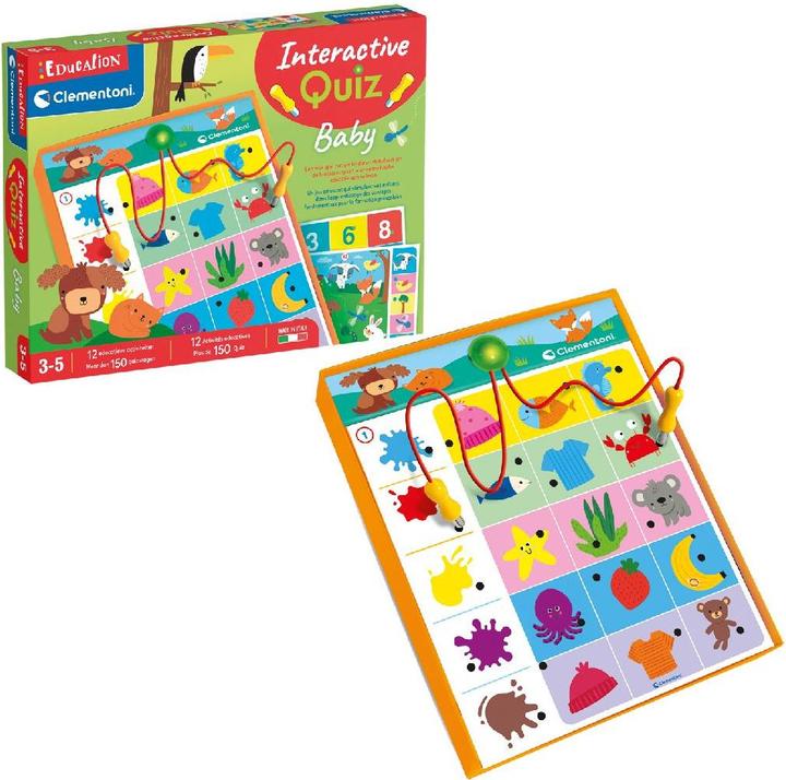 Actual product image Clementoni Education - Interactive quiz learning game for preschool (French, Dutch)