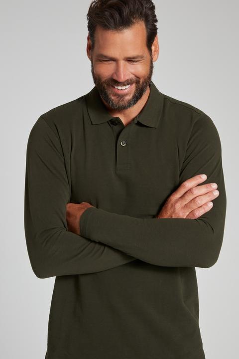Produktbild JP1880 Poloshirt, Basic, Langarm, Piqué (8XL)