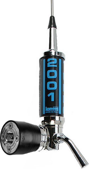 Actual product image Lemm CB antenna Turbo 2001 CENTROTETTO AT2001PL without cable, length 200 cm, gain 6.5 dB, 26-28.5