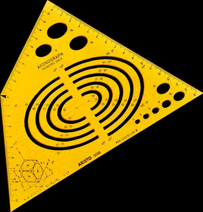Actual product image Aristo Axonograph stencil (240 mm)