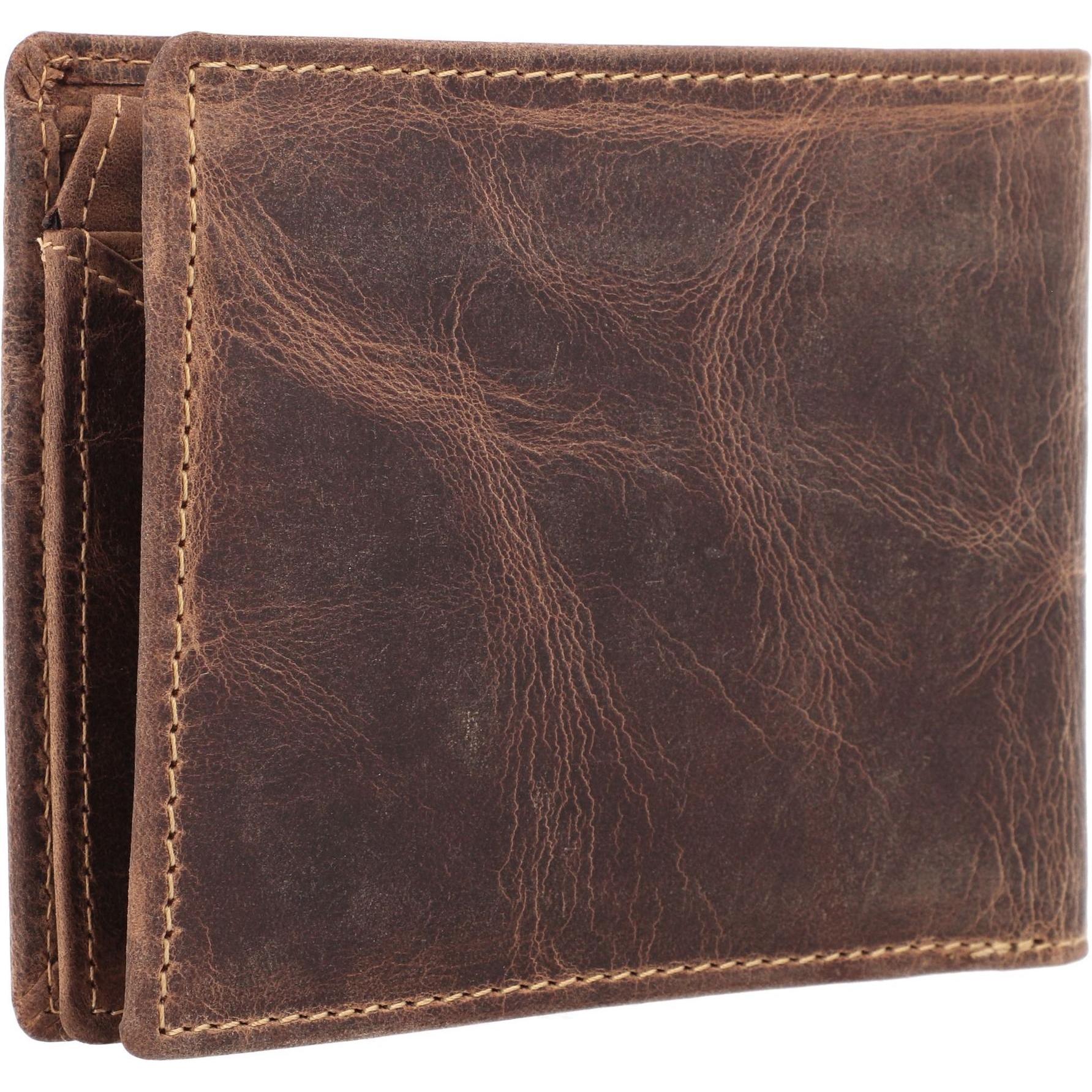 Thumbnail - Greenburry, Herren, Portemonnaie, Vintage Sternzeichen Geldbörse Leder 12 cm, Mehrfarbig