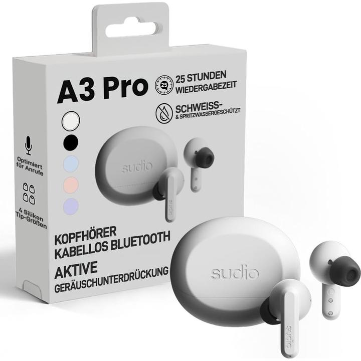 Image du produit Sudio A3 Pro White (ANC, 25 h, Sans fil)
