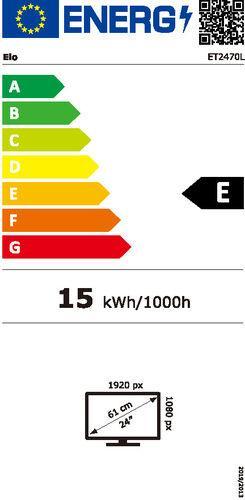 Energie-Label ēlo ET2470L-2UWA-1-BL-G 24IN LCD (1920 x 1080 Pixel, 23.80")