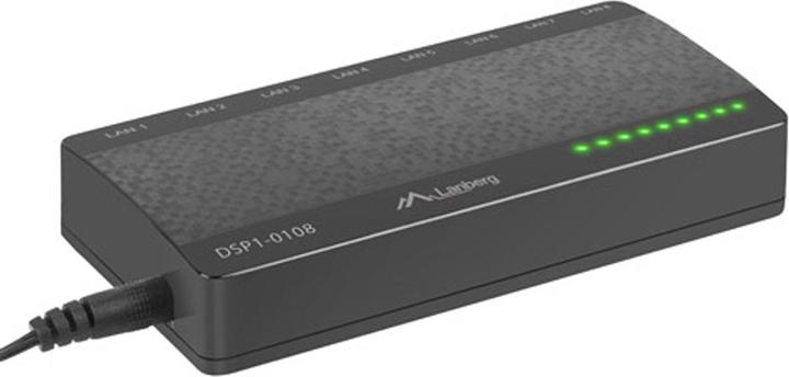 Produktbild Lanberg DSP1-0108 Netzwerk-Switch Unmanaged Fast Ethernet (10/100) (8 Ports)