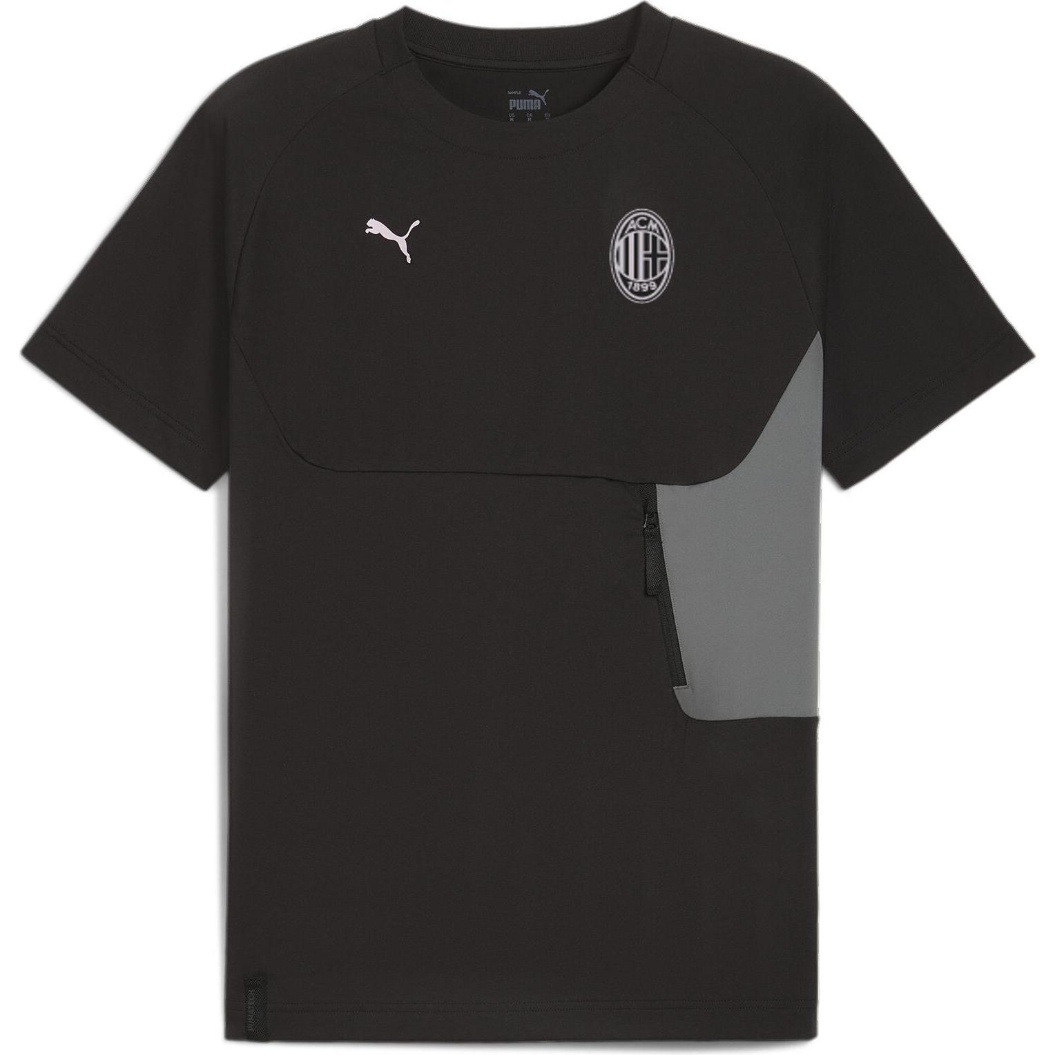 Puma, Herren, Sportshirt, ACM PUMATECH Pocket Tee (XL), Schwarz, XL