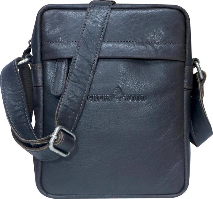 Actual product image Greenwood Herrentasche Echtleder 10 Zoll Sam Vintage Look Braun No.18