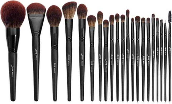 Immagine prodotto Jessup Set di pennelli da trucco professionali 21 pezzi neri collezione completa pennelli per capelli (Set)