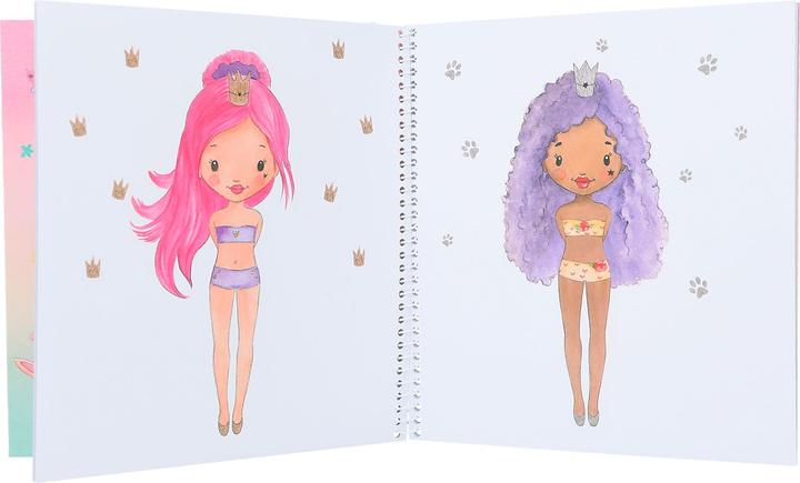 Produktbild Magni Depesche 12462 Princess Mimi Dress me up - Stickerbuch mit 24 Seiten zum Designen schicker Prinzessi