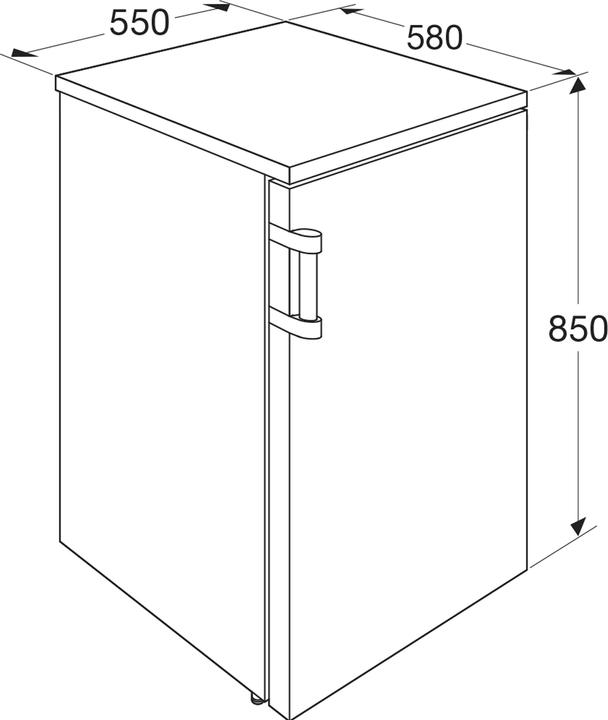 Produktbild Etna KKV655WIT - Tafelmodel koelkast - Wit (127 l)