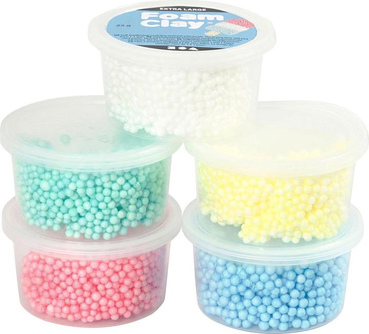 Creativ Company Modellier-Set Foam Clay Extra Large 5-teilig