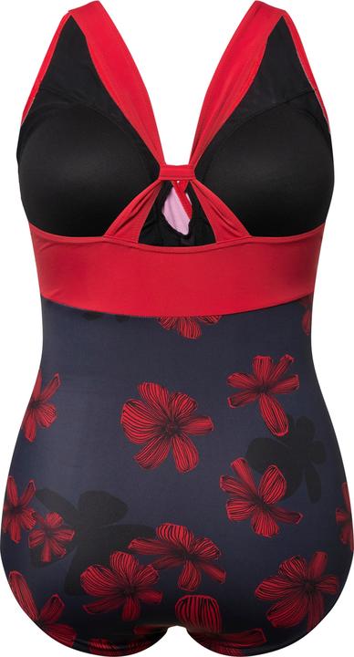 Produktbild Ulla Popken Badeanzug, Schiebeknoten, Softcups, Neckholder-Optik (62)