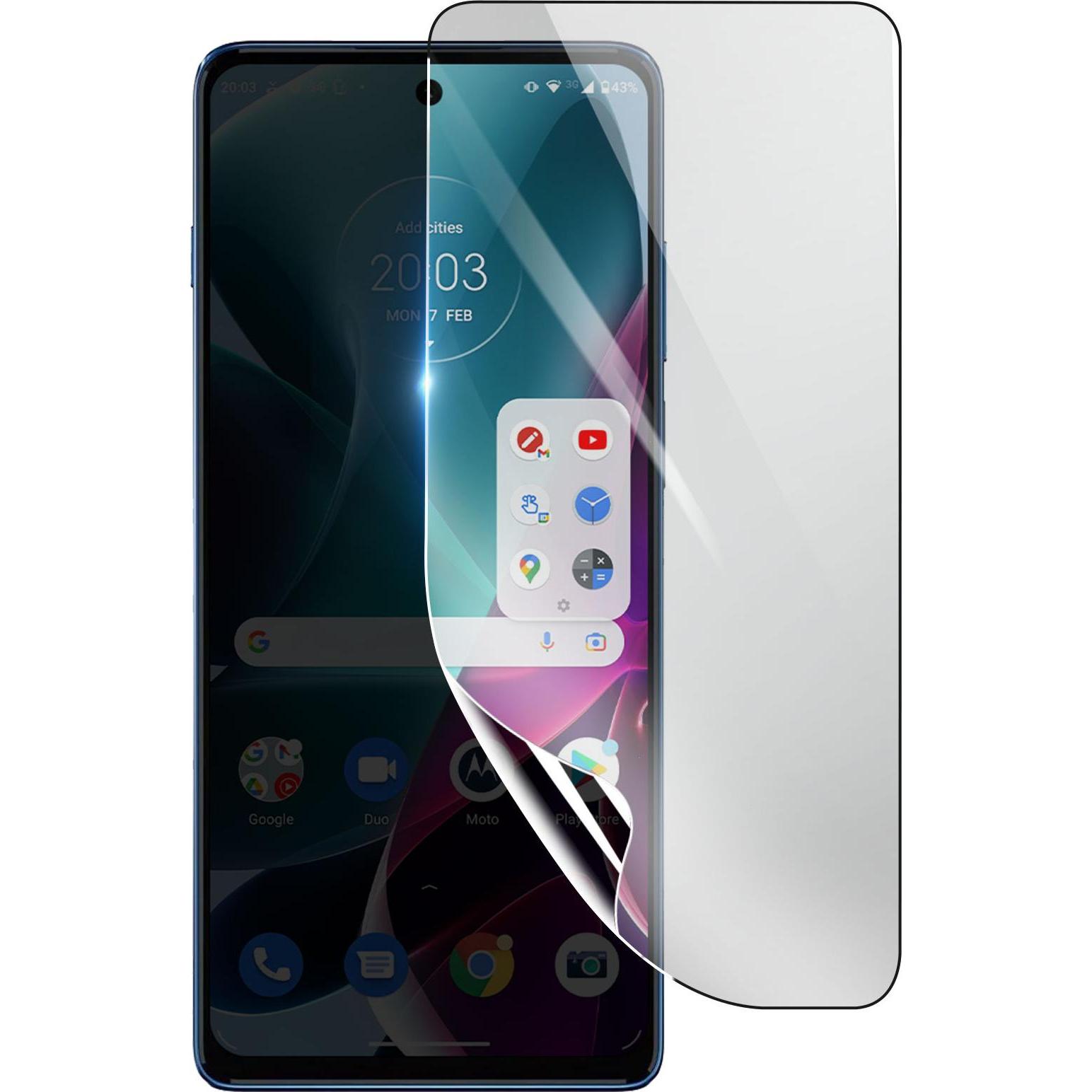 3MK Hydrogel Bildschirmfolie für Motorola Moto G200 5G (1 Stück, Motorola Moto G200 5G), Smartphone Schutzfolie, Transpa...