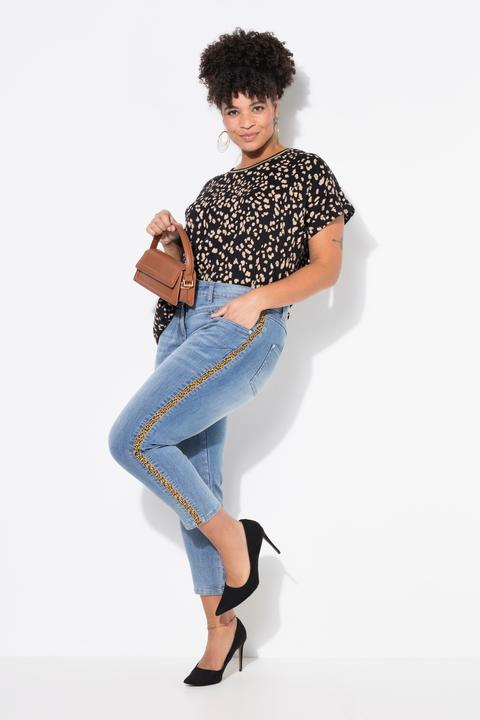 Image du produit Miamoda Skinny-Jeans, Slim Fit, Leostreifen, 5-Pocket (54)