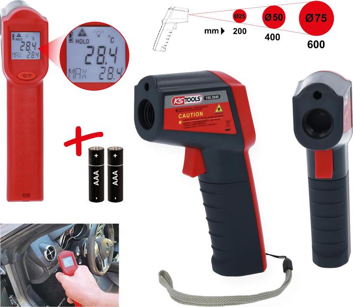 Produktbild KS Tools Infrarot-Thermometer, -20° bis 500°