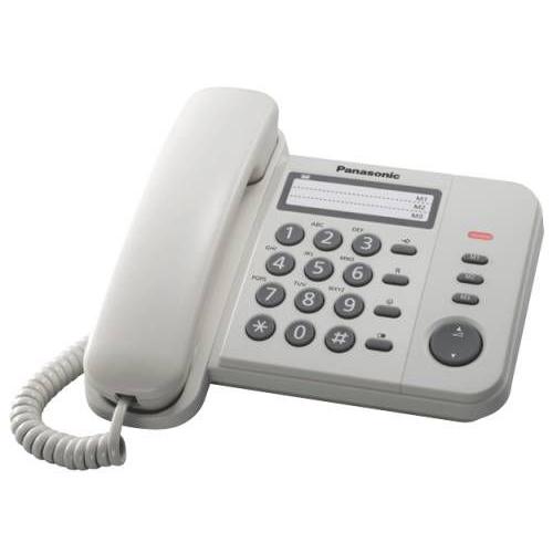 Panasonic KX-TS520FXW Corded phone, White, Telefon, Weiss