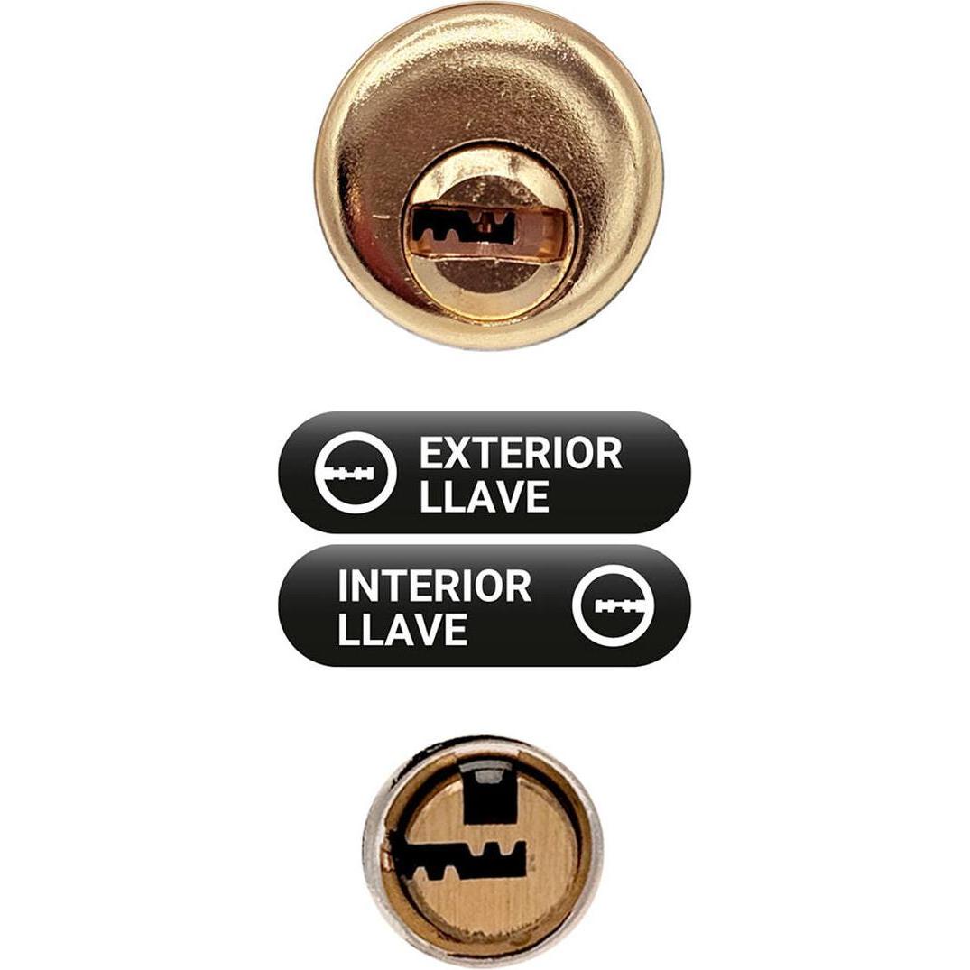 Micel, Lucchetto, Sicherheitsschloss crr11 86l/50 Stahl Messing 50 mm obenauf legen