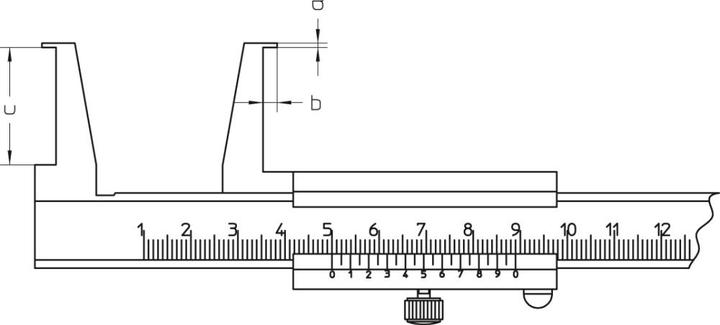 Actual product image Helios Preisser PREISSER Inside Groove Caliper INOX 20 - 160 mm
