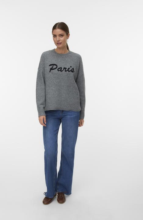 Produktbild Vero Moda Vmboom Ls O-Neck Text Pullover Noos (M)