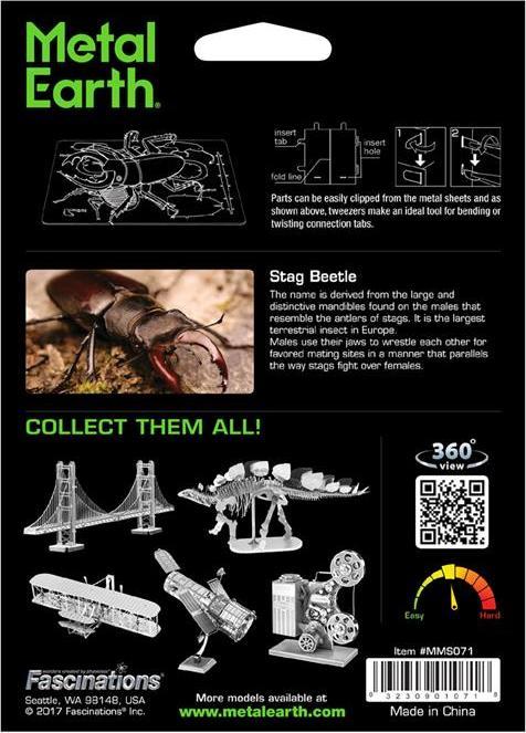 Actual product image Metal Earth Stag Beetle (Stag Beetle)