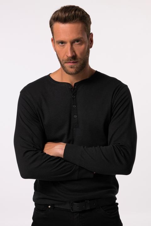 Actual product image JP1880 JP 1880 Henley, Langarm, Ringel, Knopfleiste (7XL)