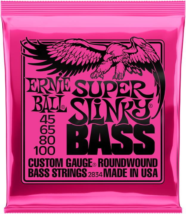 Ernie Ball Super Slinky (4x, E-Bass, 0.10")