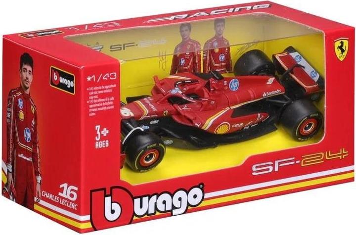 Actual product image Bburago Ferrari F1 SF-24 1/43 Leclerc 2024