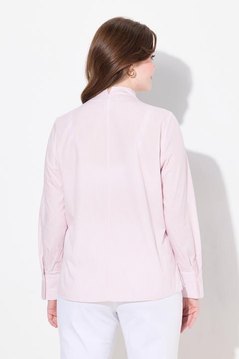 Produktbild Ulla Popken Bluse, Streifen, Kelchkragen, Langarm (46, 48)