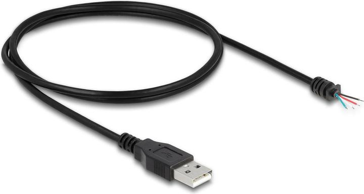 Produktbild Delock Kabel USB 2.0 Typ-A Stecker zu 4 x offene Kabelenden 1 m schwarz (1 m, USB 2.0)