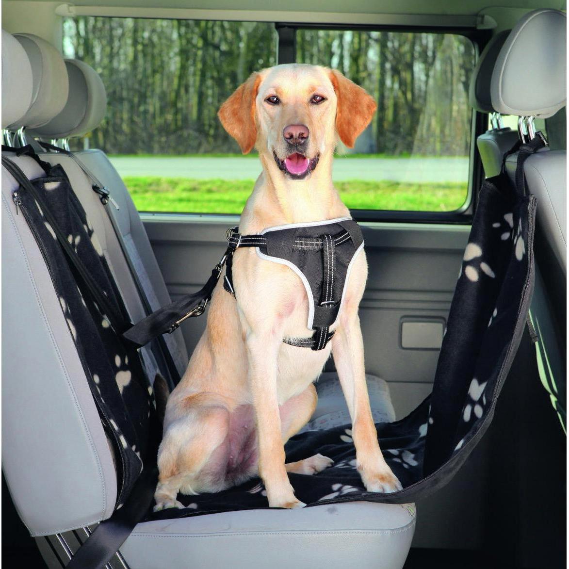 Meilleurs prix pour TRIXIE Couverture pour sieges de voiture - 0,65x1,45m - Noir et beige - Pour chien
