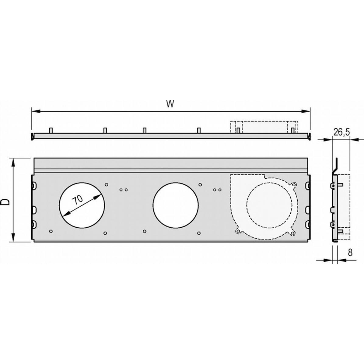 Schroff Radiallüftereinheit für ratiopacPRO air - LUEFTERWANNE 84TE 160T KPL., Serverschrank Zubehör