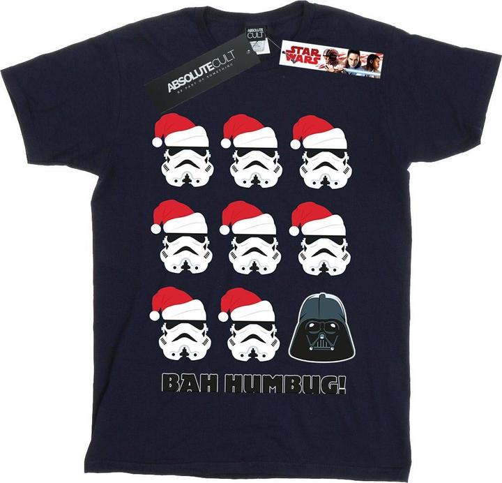 Actual product image Star Wars Boys Christmas Humbug T-Shirt (116)