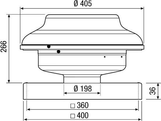 Produktbild Maico MAI EHD 20 Mini-Dachventilator 200W IMax 0,72A IPX5 3x1,5qmm