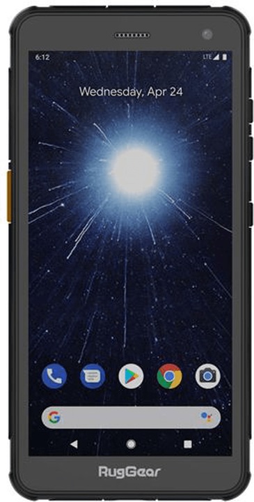 Actual product image Rug Gear RG655 (32 GB, Black, 5.50", Hybrid Dual SIM, 13 Mpx, 4G)