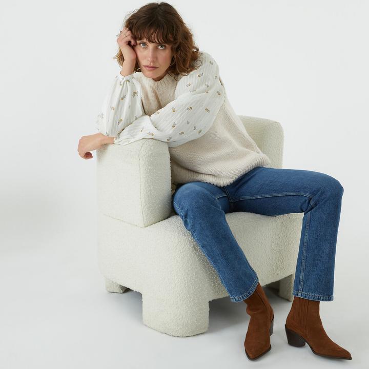 Produktbild La Redoute Collections Pullunder mit rundem Ausschnitt (S)