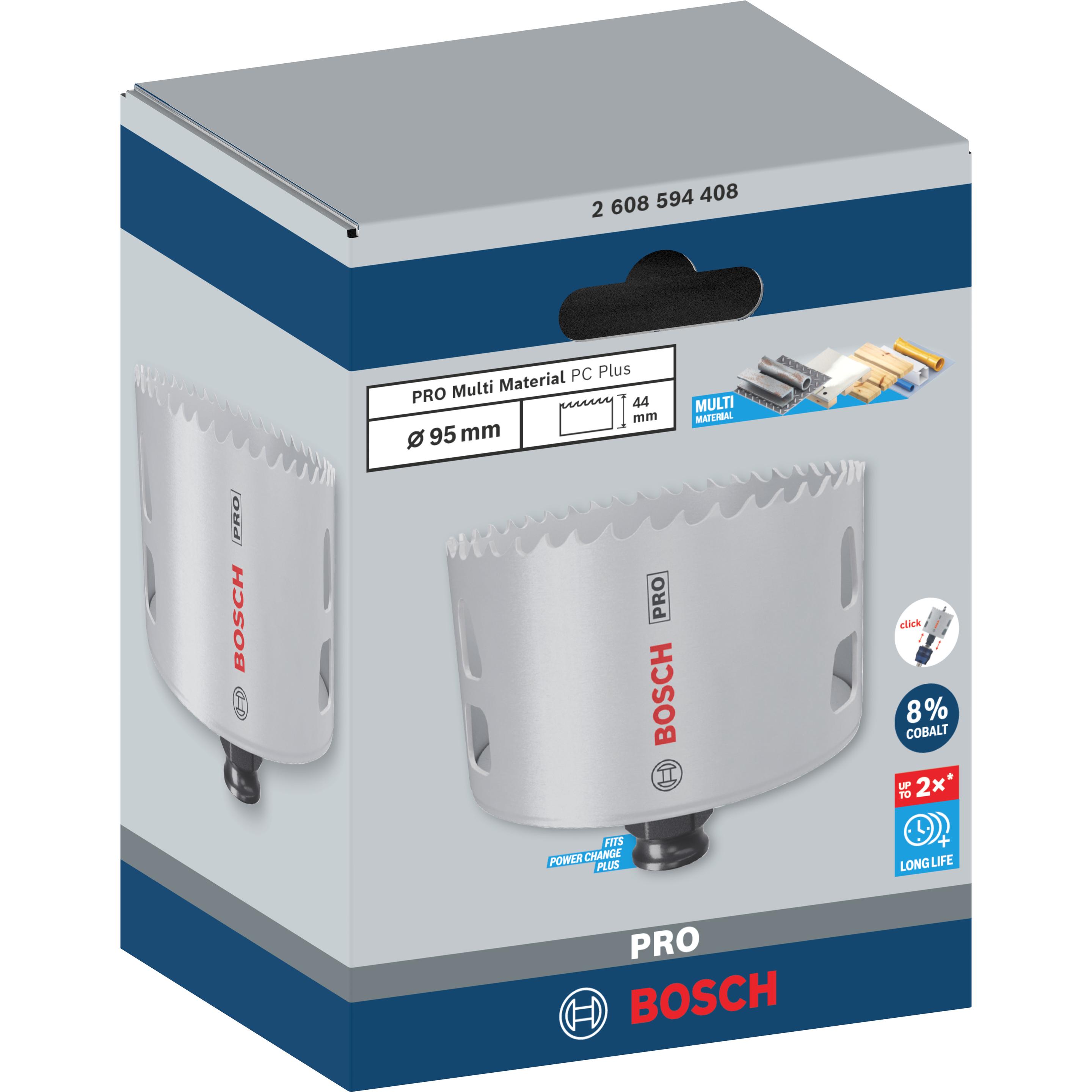 Thumbnail - Bosch Professional Zubehör, Lochsäge, PRO Multi Material PC Plus Lochsäge, 95 mm (95 Millimeter)