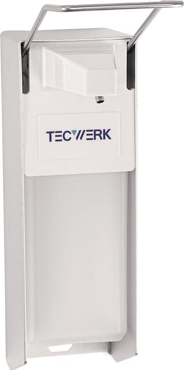 Tecwerk Desinfektions- und Seifenspender H165xB95xT290ca.mm ABS mit Hebel weiss