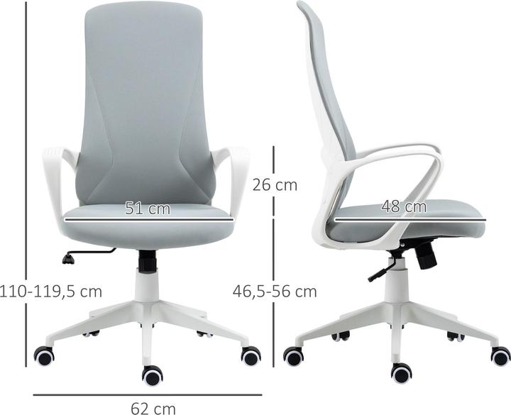 Produktbild Vinsetto Bürostuhl mit Wippfunktion