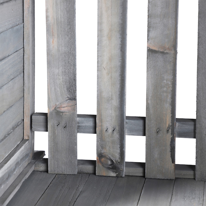 Actual product image Relaxdays Grey Planter Box with Trellis (30 cm, 70 cm)