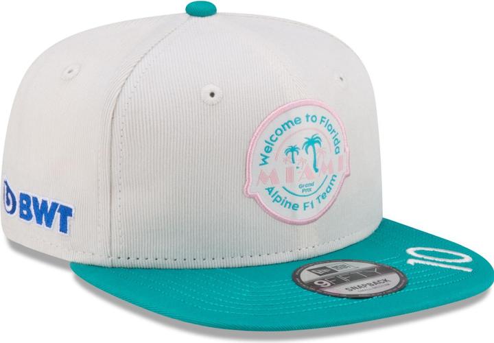 Actual product image New Era 9Fifty Cap - F1 BWT Alpine MIAMI Pierre Gasly - M/L (M, L)
