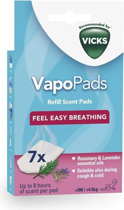 Vicks VapoPads VBR 7 Nachfüllpackung Rosmarin Lavendel Duft