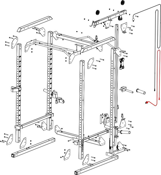 Actual product image Corength Kabel Rack 900 Stahl
