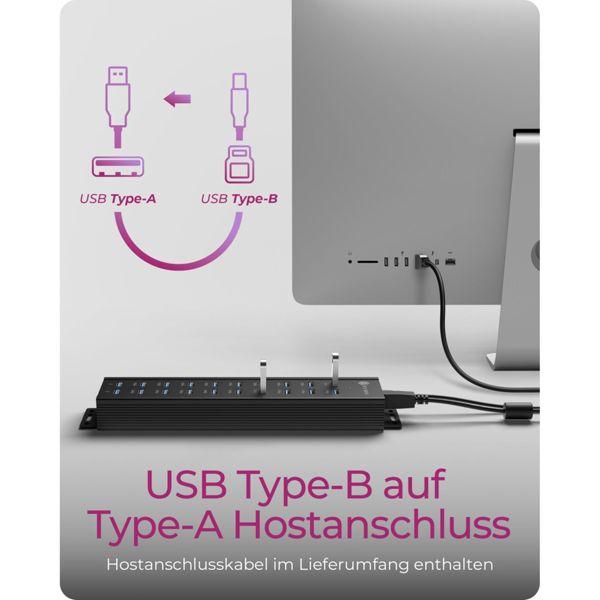 Produktbild Icy Box IB-HUB1720-U3 (20 Ports)