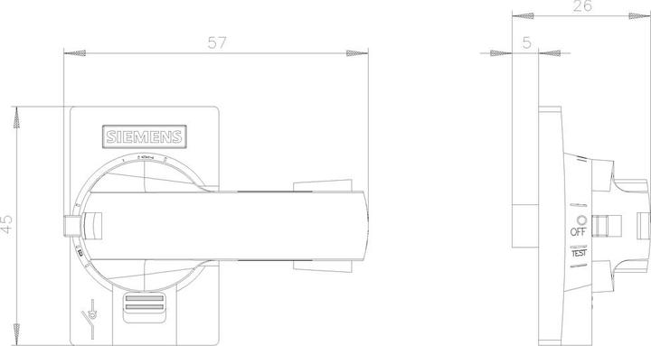 Produktbild Siemens Drehantrieb abschl rt/ge 3KD9101-8
