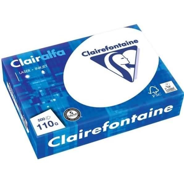 Thumbnail - Clairefontaine, Kopierpapier, Multifunktionspapier, DIN A4, 110 g/qm, extra weiá (110 g/m², 500 x, A4)