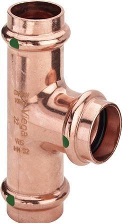 Viega Réduction Profipress 15x12x12 mmaf kobbermed SC-Contur (Raccord à sertir)