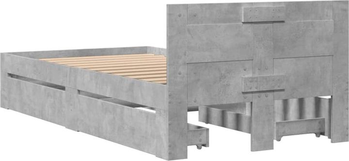 Actual product image VidaXL Bed frame with headboard (100 x 200 cm)