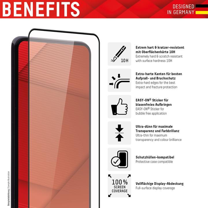 Produktbild Displex Real Glass, Full Cover Panzerglas (1 Stück, Oppo Find X3 Pro)