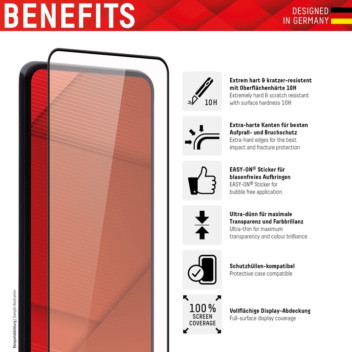 Produktbild Displex Real Glass, Full Cover Panzerglas (1 Stück, Oppo Find X3 Pro)