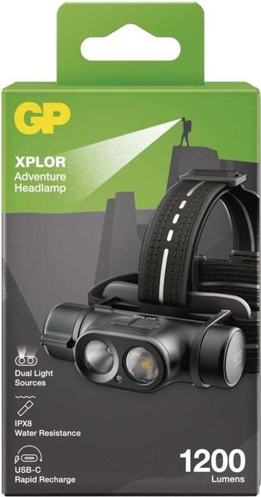 Actual product image GP Batteries GP XPLOR Headlamp, PHR19 (1200 lm)