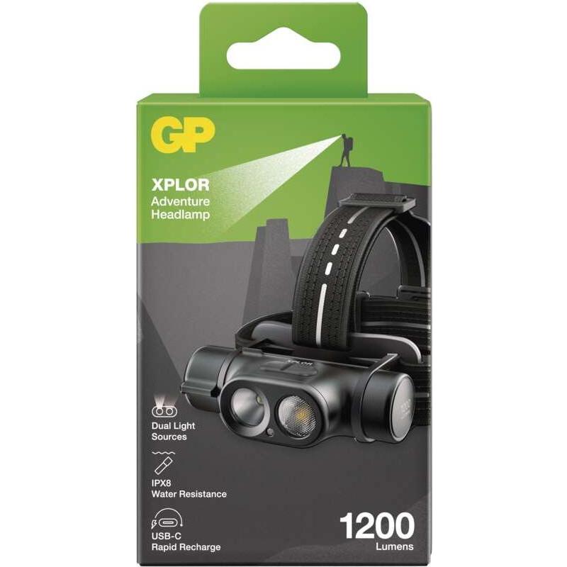 Thumbnail - GP Batteries, Stirnlampe, (1200 lm)